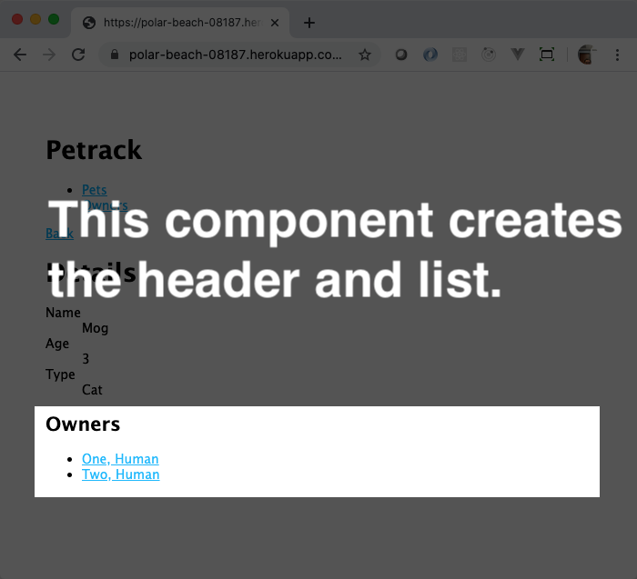 Petrack owners list